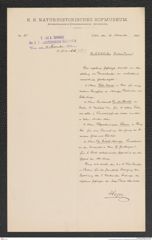 k.k. naturhistorisches Hofmuseum, Intendanzakten 1885-1896 (Hauer), Aktenzahl Z.652/1891, Seite 1